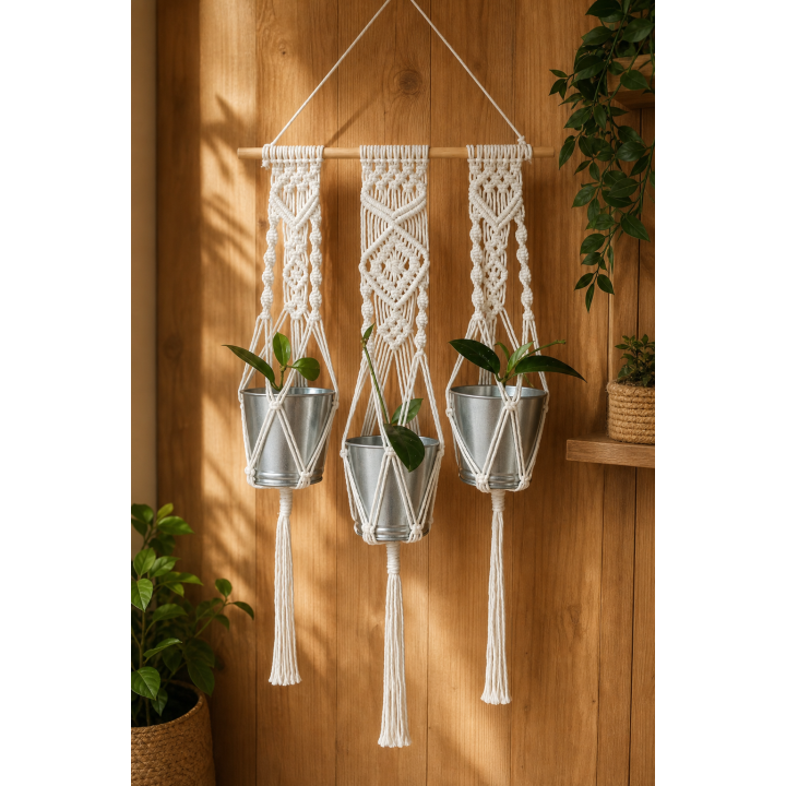 Suspension macramé Riga