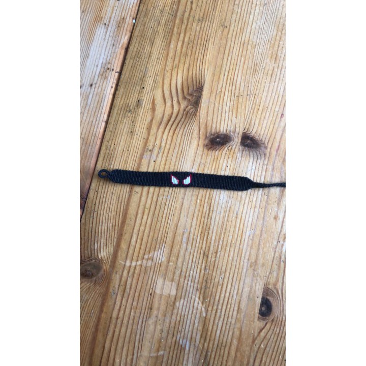 Bracelet super-héros araignée noir