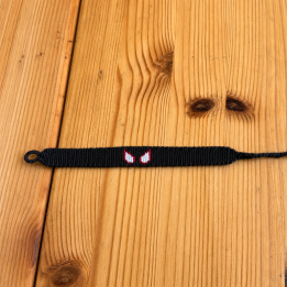 Bracelet super-héros araignée noir