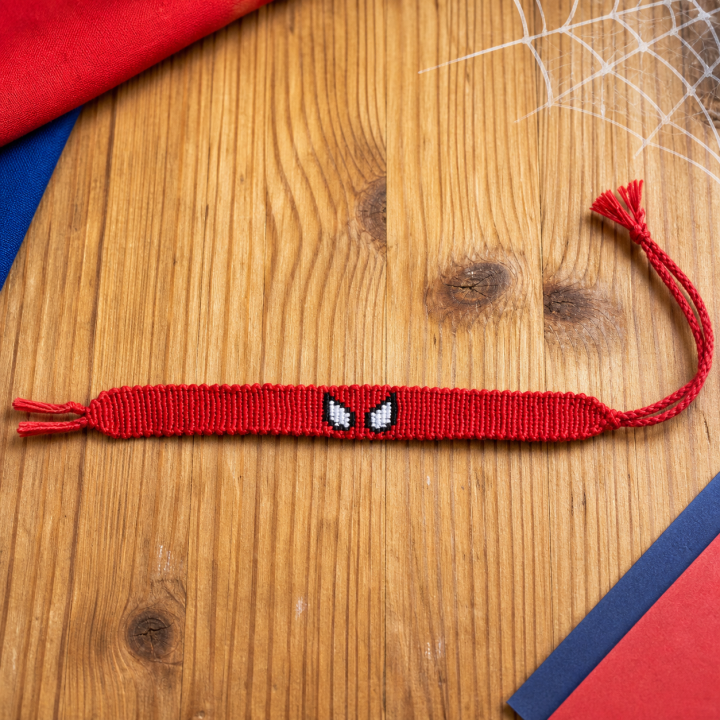 Bracelet super-héros araignée rouge